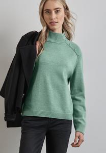 Джемпер MIT KNOPFDETAIL Street One, зеленый