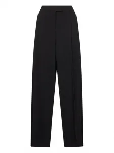 Плиссированные брюки прямого кроя Blanca Vita, черный