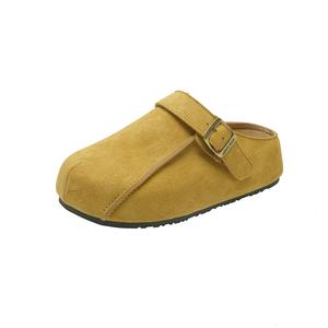 LEXON Женские противоскользящие бесшумные закрытые тапочки с резиновой подошвой желтые, цвет Yellow