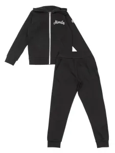 Спортивный костюм с логотипом Moncler Enfant, черный