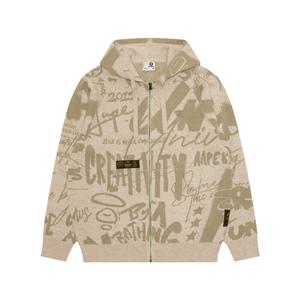 Толстовка с молнией Aape, коричневый