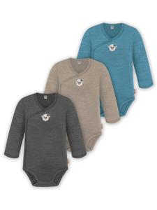 Комбинезон/боди normani, бежевый/синий/антрацит