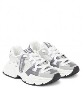 Кроссовки Airmaster DG с кожаной отделкой Dolce&Gabbana Kids, Dg Antracite F.Bianc