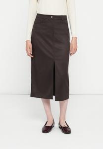 Юбка ONLY ONLNALA LIFE SLIT SKIRT , Dark Brown