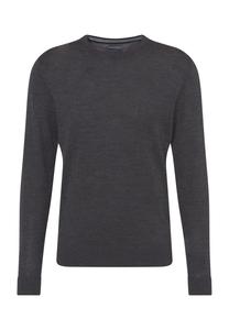 Свитер шерстяной, манжеты в рубчик, в крапинку, мужской Galeria, цвет Anthrazit Melange