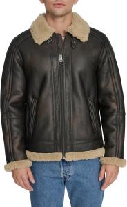 Мужская куртка-бомбер Levi's из искусственной овчины, Brown