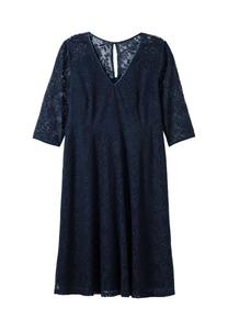 Коктейльное платье из цветочного кружева на непрозрачной подкладке sheego, цвет Nachtblau
