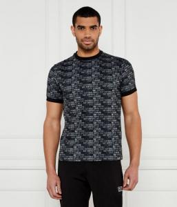 Футболка мужская Ea7 с монограммой логотипа, черный