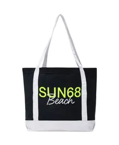 Синяя хлопковая сумка Sun68, синий