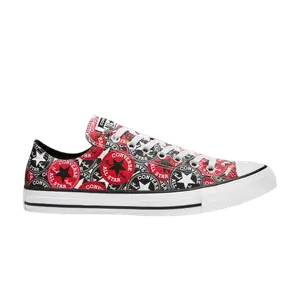 Кроссовки Converse Chuck Taylor All Star Low 'Allover Mix Logo Play', черный