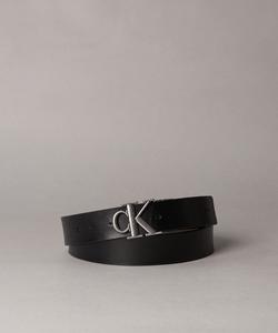 (M) Ремень Calvin Klein - Черный двусторонний ремень CK, аксессуар для джинсов Calvin Klein 4D7049G