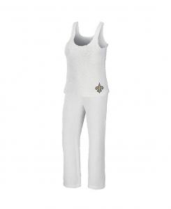 Женский кремовый комплект New Orleans Saints, уютный топ на бретельках и брюки, комплект для сна WEAR by Erin Andrews