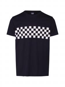 Urban Classics Футболка 'Check Panel' в черном цвете