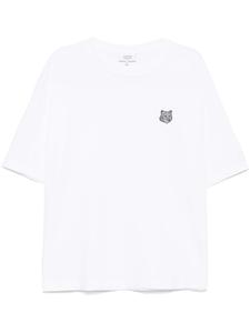 Футболка Maison Kitsuné Bold Fox с нашивкой на голову, белый
