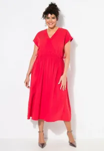Платье с короткими рукавами и запахом Ulla Popken, Lychee