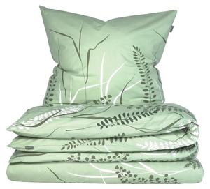 Комплект постельного белья Schiesser Annic Renforcé 2-tlg., зеленый - 155 х 220 см