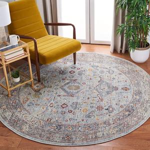 Ковер SAFAVIEH, 201 x 201 см, History Collection Light Grey / Rust HIS509F Vintage Distressed