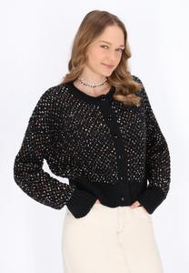 Кардиган myMo Cardigan, Black Melange/Black