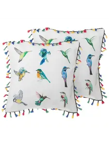 Декоративная подушка Beliani 2er Set Deko MALLOW, цвет bunt/blau/grün