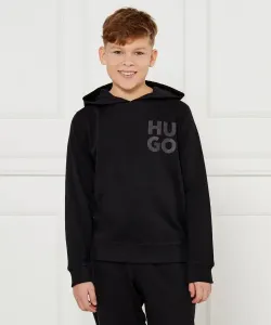 Толстовка Regular fit Hugo Kids, черный