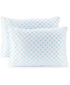 Подушка для малышей, из пенополиуретана с эффектом памяти, обеспечивающая снижение температуры и влажности, с добавлением геля и охлаждающего эффекта. Комплект из 2 подушек Nestl, белый