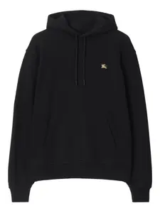 Худи с вышивкой Equestrian Knight BURBERRY, черный