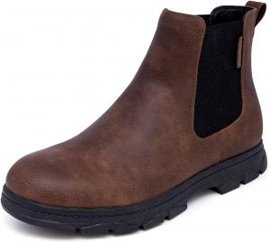 Мужские ботинки Nautica Chelsea на шнуровке, ботинки Челси, дезерт-ботинки Wuzer, коричневый