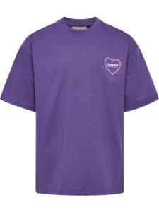 Футболка "Loose T-Shirt S/S Heartfield" фиолетового цвета Hummel