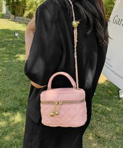 Стеганая сумка через плечо/мини-сумка Miniministore, цвет Pink