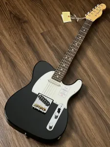 Fender Japan Hybrid II Telecaster с грифом из розового дерева, черного цвета