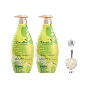 Нероли чайное дерево гель для душа ароматический очищающий увлажняющий пот-пури 700г*2 GreenKosy