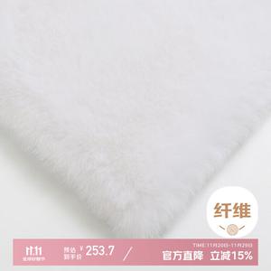 Xinglianxin Ковер 160х230 см из искусственного кроличьего меха для спальни/гостиной, моющийся, белый, длинный ворс, модель New Model