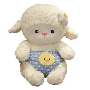 Милый ягненок, нагрудник со звуками овец, плюшевая кукла, высота 25см/35см/45см MIXIANG