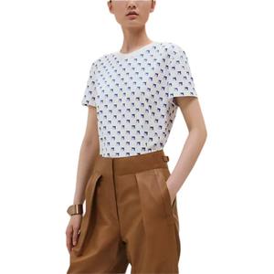 HERMES Обычная футболка женская белая