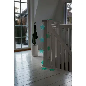 Светодиодная гирлянда Рождественский декор, 10 светодиодов, 10 зеленых звезд из плексигласа, 10 теплых белых светодиодов Konstsmide, зеленый