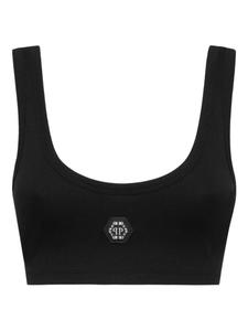 Укороченный топ-майка Philipp Plein, черный