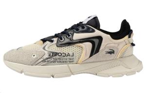 Кроссовки LACOSTE Logo-print Panelled Sneakers, серый