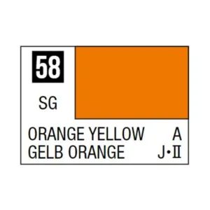 Полуглянцевый оранжево-желтый, Mr. Color Paints
