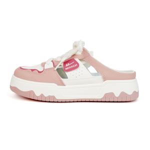 WARRIOR Антибактериальные, массажные, износостойкие, с защитой от запаха, бесшумные женские сандалии с закрытым носком, бежево-розовые