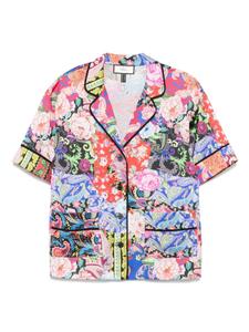 Рубашка с принтом NISSA, черный