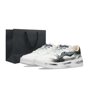 LINING Понтонные лодки устойчивые к истиранию, легкие и дышащие низкие кроссовки для скейтборда Unisex White