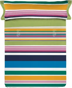 Комплект постельного белья FRIDA зеленого цвета с двуспальной кроватью Lois