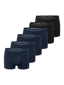 Schiesser Ретро шорты/брюки из хлопка сине-черного цвета