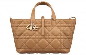 DIOR Toujours Кожаная сумка Cow Leather Native среднего размера для женщин, цвет Bronze