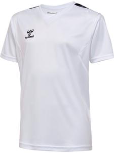 Рубашка "Hmlauthentic Pl Jersey S/S Kids" белого цвета Hummel