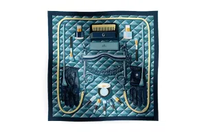 Шёлковый платок женский синий HERMES