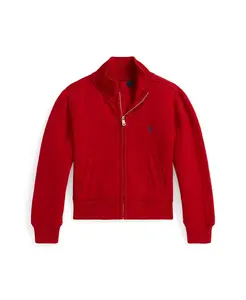Детская куртка с кабельным узором для девочек 2T-6X Polo Ralph Lauren, красный