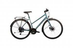Городской велосипед Carver Uniq Eins - 28 дюймов - Damen Sport - 2024, цвет Blau|steel bluedark greyblack