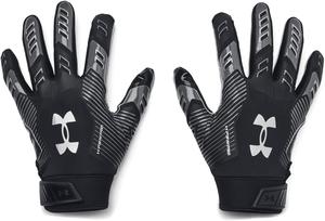 Перчатки Under Armour Men's F9 Nitro Football Gloves, Black/Castlerock/Metallic Silver