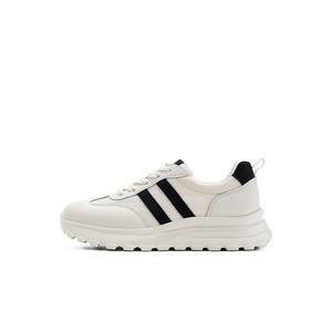 Легкие низкие повседневные туфли для женщин HARSON, Beige Black